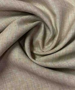 Ύφασμα λινό μπέζ (με μπλέ ρίγες) - HBI615517