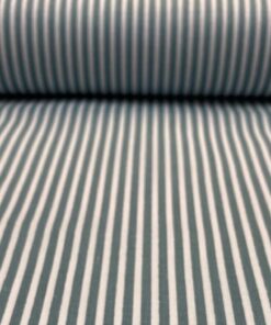 Ύφασμα βαμβακερό ρίγα, χρώμα πετρόλ,φ. 260εκ - HBI266719