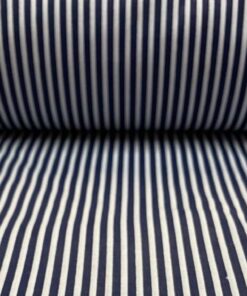 Ύφασμα βαμβακερό ρίγα, χρώμα μπλέ σκούρο,φ. 260εκ - HBI915763