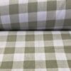 Ύφασμα βαμβακερό καρό, χρώμα χακί, φ. 260εκ - HBI824754