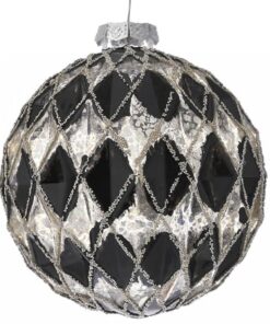 ΧΡΥΣΗ ΜΑΥΡΗ ΓΥΑΛΙΝΗ ΜΠΑΛΑ ΜΕ ΡΟΜΒΟΥΣ ΣΕΤ/4 - 78838