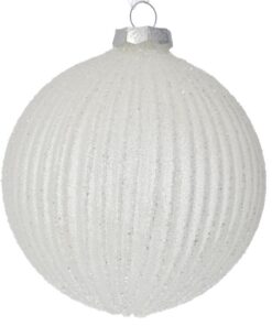 ΛΕΥΚΗ ΓΥΑΛΙΝΗ ΜΠΑΛΑ ΜΕ ΓΡΑΜΜΕΣ ΓΚΛΙΤΕΡ ΣΕΤ/4 - 78836