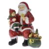 Κόκκινος πολυρεζιν Άγιος Βασίλης με παιδάκι - 75965