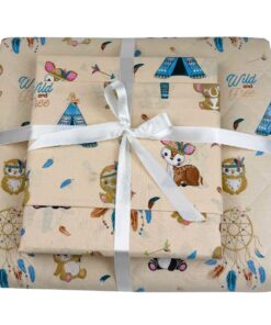 Σετ Παιδικό Κουβερλί με Σεντόνι και Μαξιλαροθήκες Boho Animals - Astron Italy