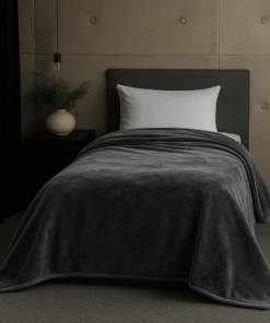 Κουβέρτα βελουτέ Μονή Grey - Astron Italy
