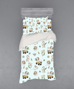 Alternative view of Παιδικό Σεντόνι Με Λάστιχο 1Χ(105Χ200+30)+1Χ(52χ72) Happy Zoo - Astron Italy