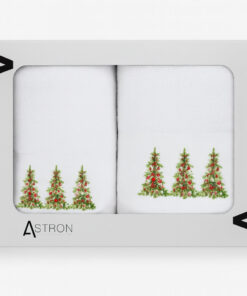 Alternative view of Χριστουγεννιάτικες Πετσέτες (Σετ 2 τεμ.) Trees - Astron Italy