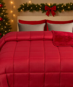 Χριστουγεννιάτικο Κουβερτοπάπλωμα Μονό 1,60Χ2,20 Wine - Astron Italy