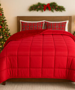 Χριστουγεννιάτικο Κουβερτοπάπλωμα Υπέρδιπλο 2,20Χ2,40 Wine - Astron Italy