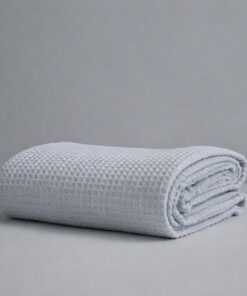 Κουβέρτα Πικέ Μονή Waffle 165χ245 Light Grey - Astron Italy