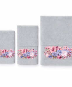 Alternative view of Πετσέτες Σετ 3 τεμ. Selena Grey - Astron Italy