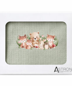 Alternative view of Βρεφική Κουβέρτα Πικέ Κούνιας 110 Χ 140 Oil - Astron Italy