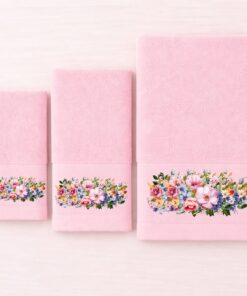 Alternative view of Πετσέτες Σετ 3 τεμ. Rosie Dusty Rose - Astron Italy