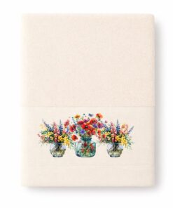 Alternative view of Πετσέτα Προσώπου 50×90 Blossom Ecru - Astron Italy