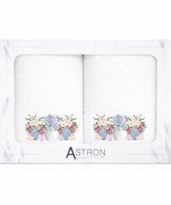 Alternative view of Πετσέτες Σετ 2 τεμ. Προσώπου  Evelyn White - Astron Italy