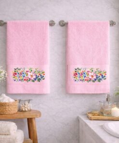 Πετσέτες Σετ 2 τεμ. Προσώπου Rosie Dusty Rose - Astron Italy