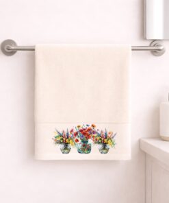 Πετσέτα Προσώπου 50×90 Blossom Ecru - Astron Italy