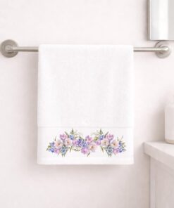 Πετσέτα Προσώπου 50×90 Violet White - Astron Italy