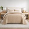 Κουβερλί Μονό Ξενοδοχείου 100% Cοtton Beige - Astron Italy